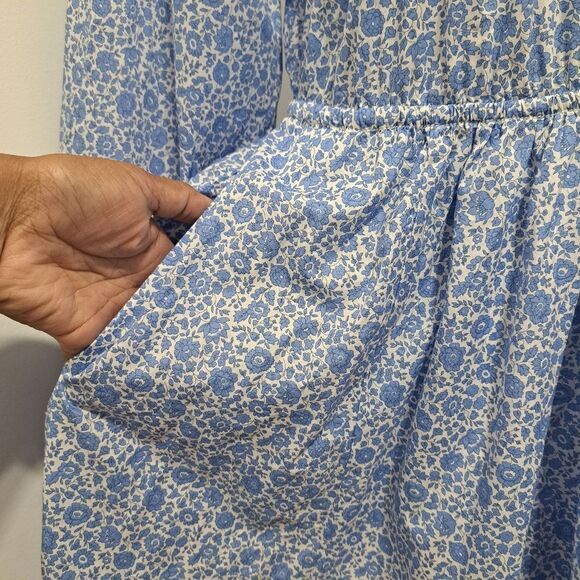 J. Crew Liberty London Blue Floral Dress - Picture 9 of 15